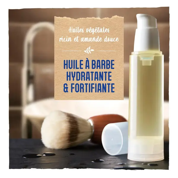 Huile à barbe hydratante et fortifiante